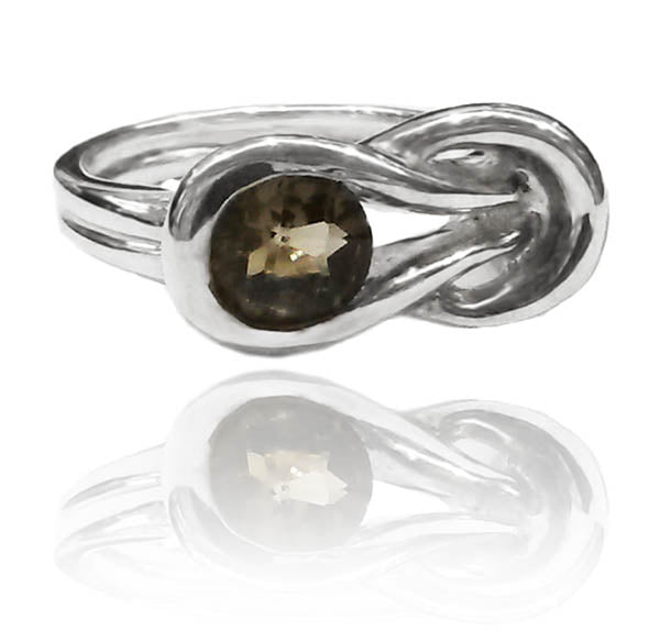 Zamalek Evil Eye Ring Smokey Quartz