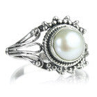 Jaipuri Traditional Pearl Filigree Ring