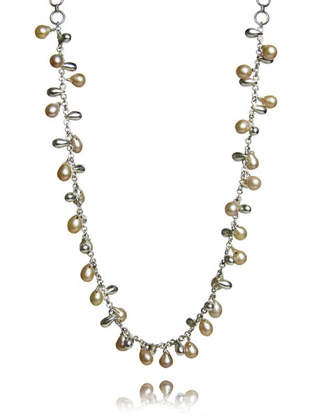 Pearly Cluster Necklace