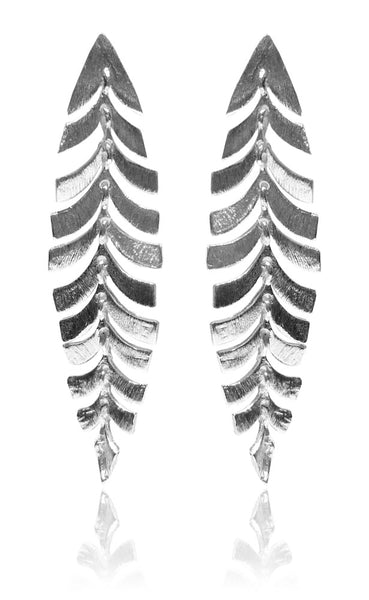 Brazilian Concentric Leaf Earrings