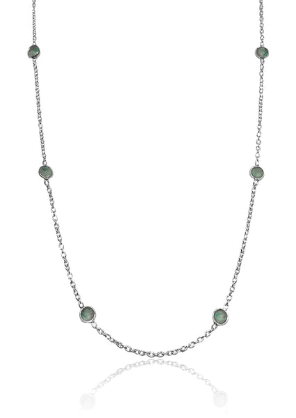 Ashta "8" Station Labradorite Necklace