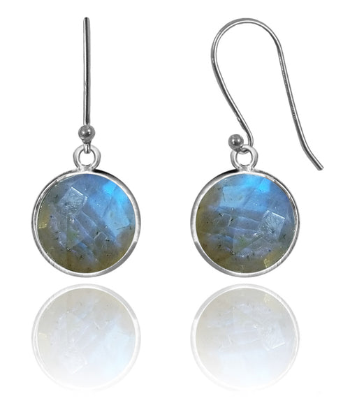 Medium Hanging Puntino Earrings Labradorite