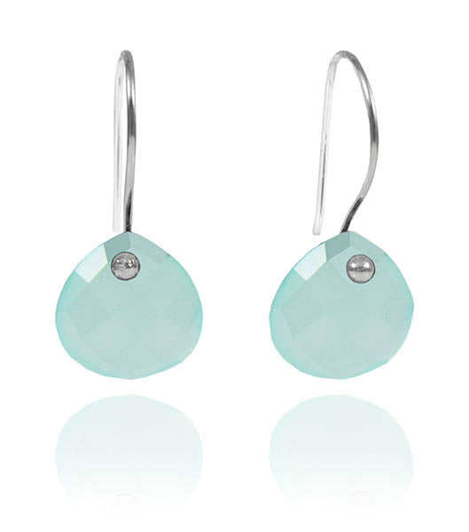 Mini Jaipuri Drops Aqua Chalcedony