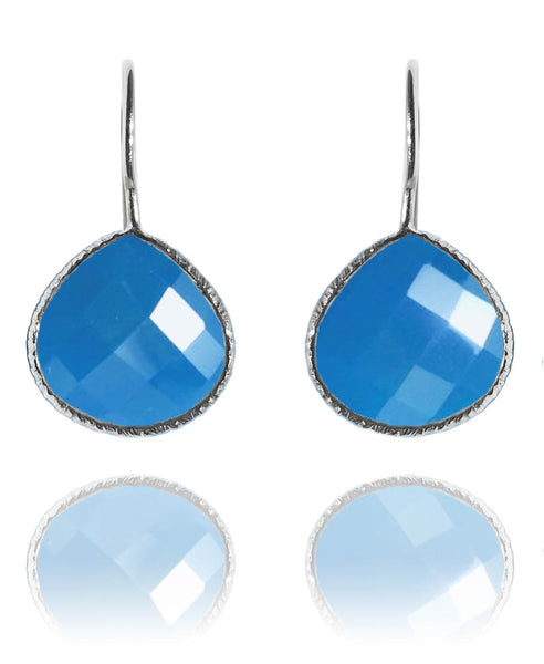 Peacock Drops Blue Chalcedony