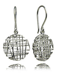 Indian Linen Circle Earrings