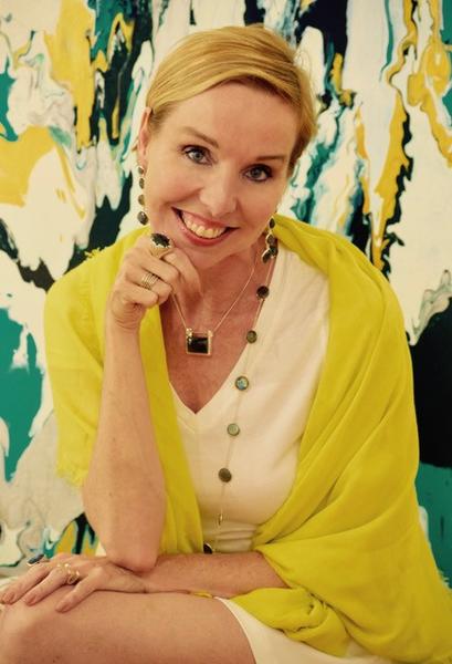 Faceted 17 Stone Capri Long Necklace Labradorite