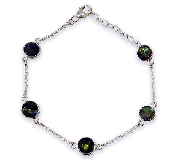 Cinque Pietra Bracelet Labradorite