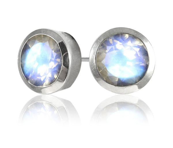 Gaudi Gemstone Studs White Moonstone
