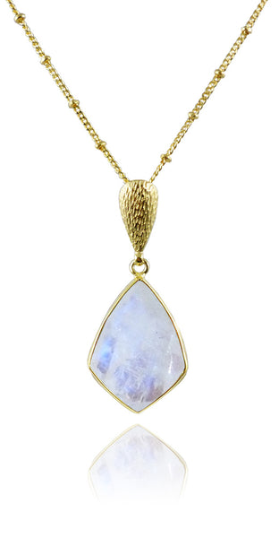 Ice Hole Necklace White Moonstone