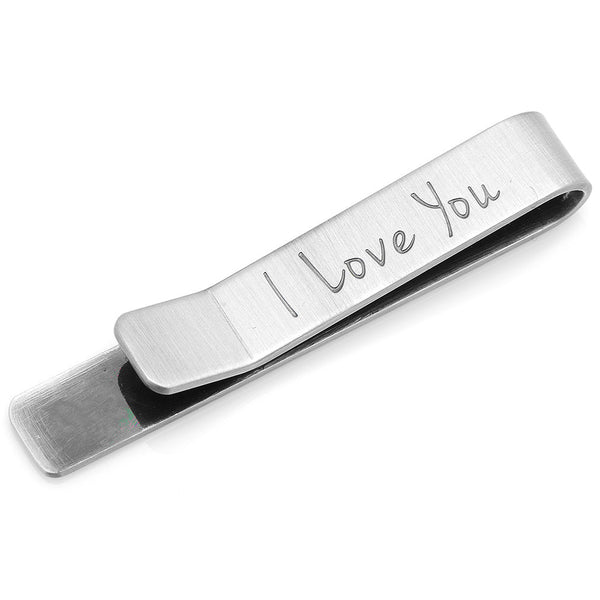 I Love You Hidden Message Tie Bar