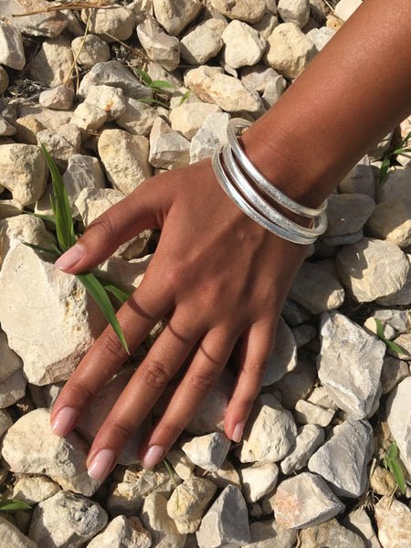 Brushed Three Collective Bangles