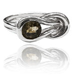 Zamalek Evil Eye Ring Smokey Quartz