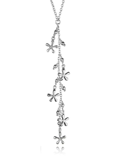 Bloom Flower Lariat Necklace
