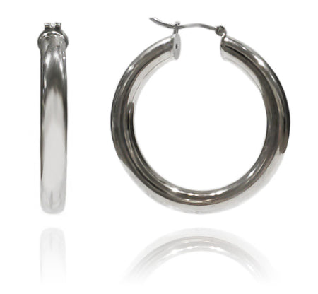 Swirly Earrings with Silver Ball