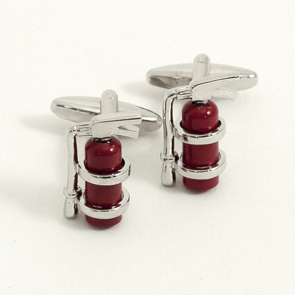 Fire Extinguisher Cufflinks