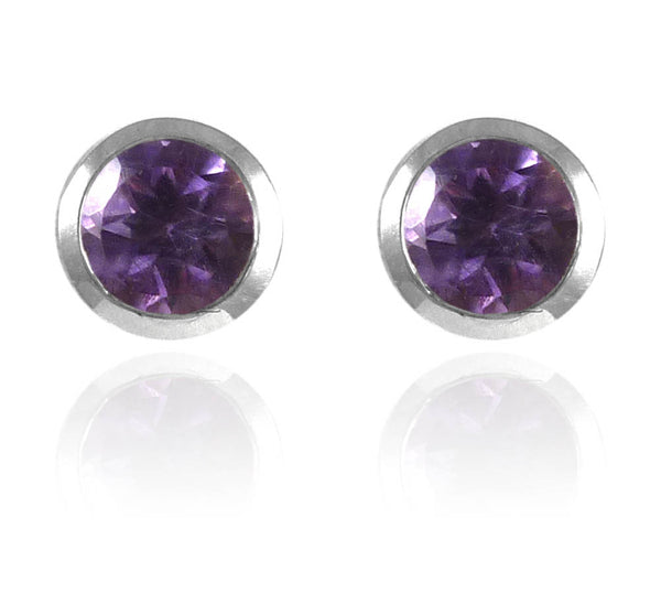 Gaudi Gemstone Studs Amethyst