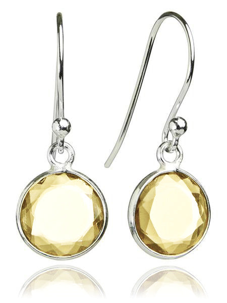 Hanging Puntino Earrings Citrine