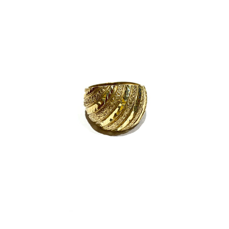 22k Gold Dubai Puzzle Ring  Size 7.5