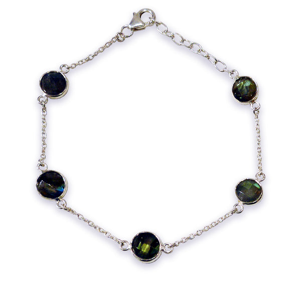 Cinque Pietra Bracelet Labradorite