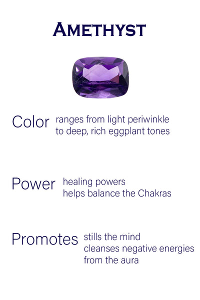 Capri Square Pendant Amethyst