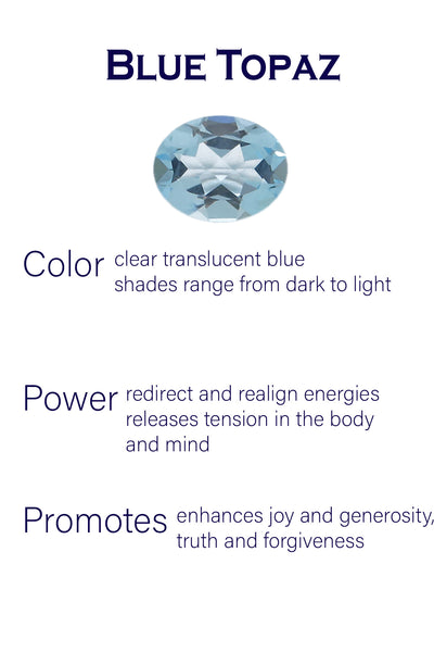 Jaipuri Studs Blue Topaz