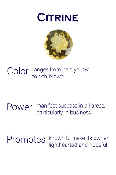 Capri Square Pendant Citrine