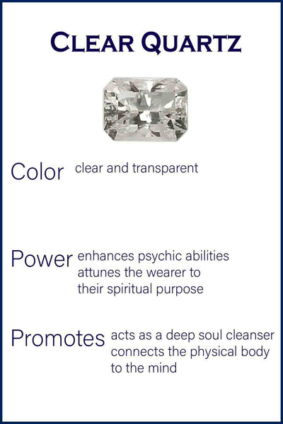 Capri Studs Clear Quartz Crystal