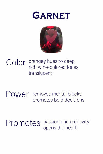 Three Stone Leaf Wrap Ring Garnet