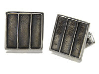 Industrial Framed Square Cufflinks (Oxidized)