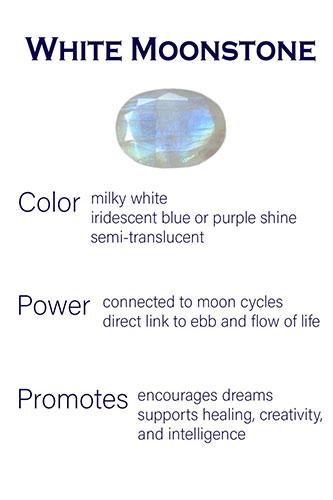 Haifa Garden Ring with Stone White Moonstone