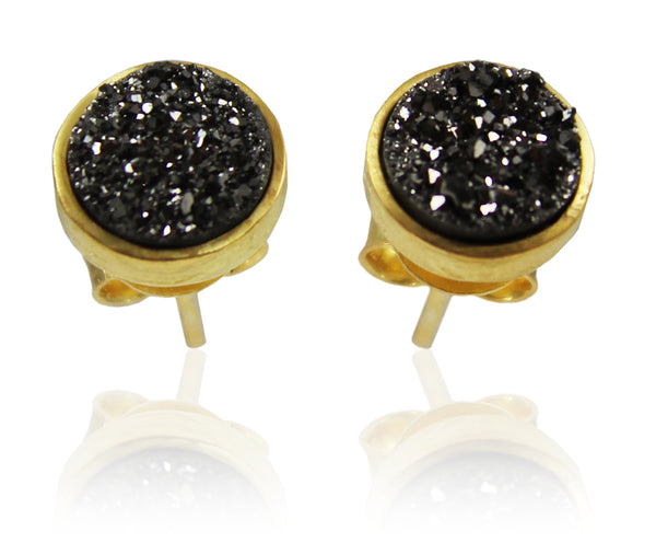 Sunny Glacier Druzy Studs