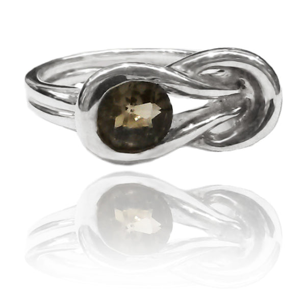 Zamalek Evil Eye Ring Smokey Quartz