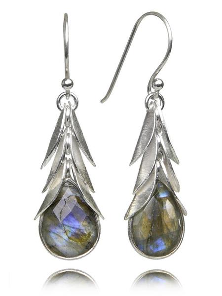Brazilian Leaf Stone Drops Labradorite