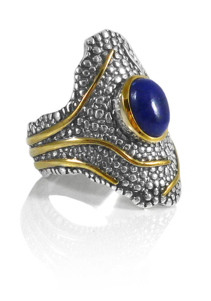 Jungle Trek Ring Lapis Lazuli