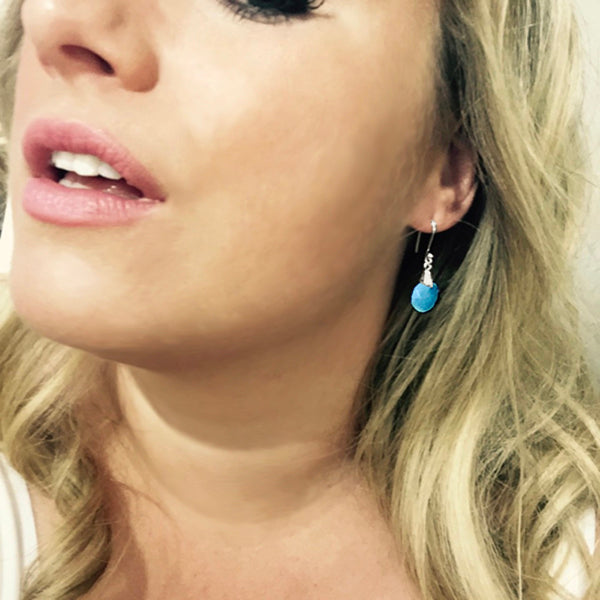 Holi Dots - Blue Chalcedony