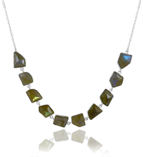 Iceland Glacial Horizon Necklace - Labradorite