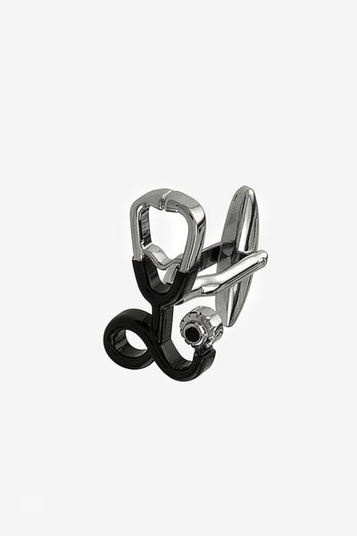 Stethoscope Black Cufflinks