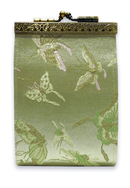 Cathayana Card Holder - RFID Light Green Butterfly
