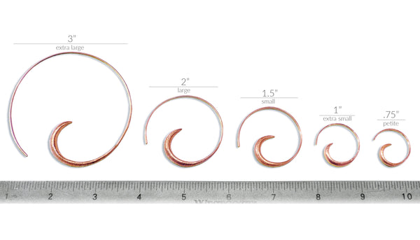 Classic Rose Gold Plated Swirly Earrings