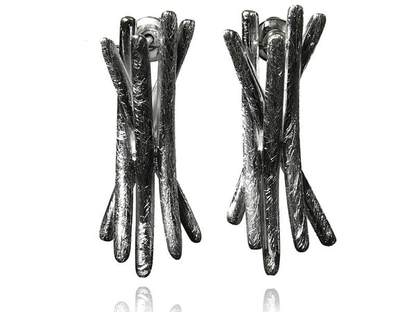 Brushed Bamboo Earrings