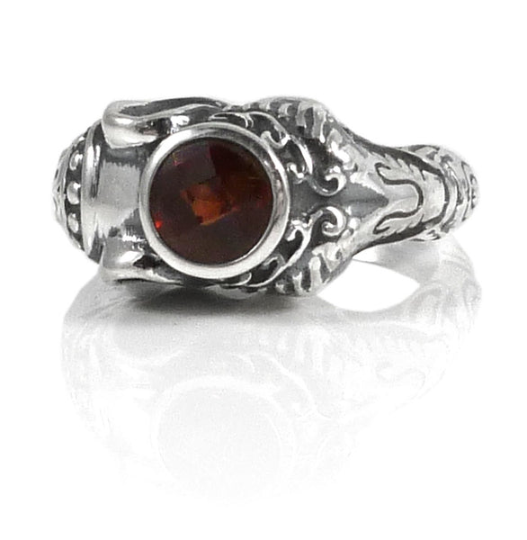 Raja Elephant Ring Garnet