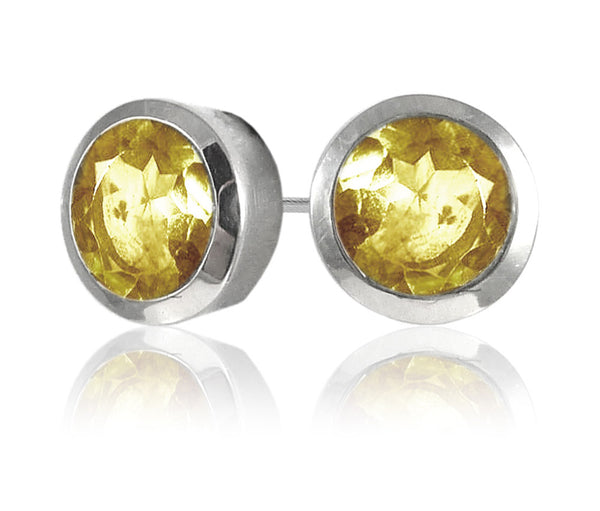 Gaudi Gemstone Studs Citrine