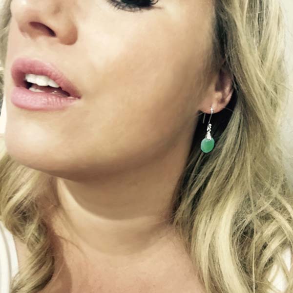 Holi Dots - Green Chalcedony