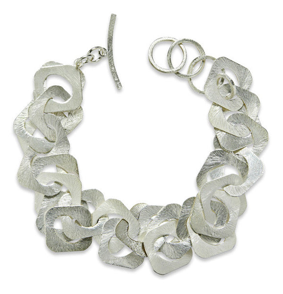 Art Deco Square Cluster Bracelet