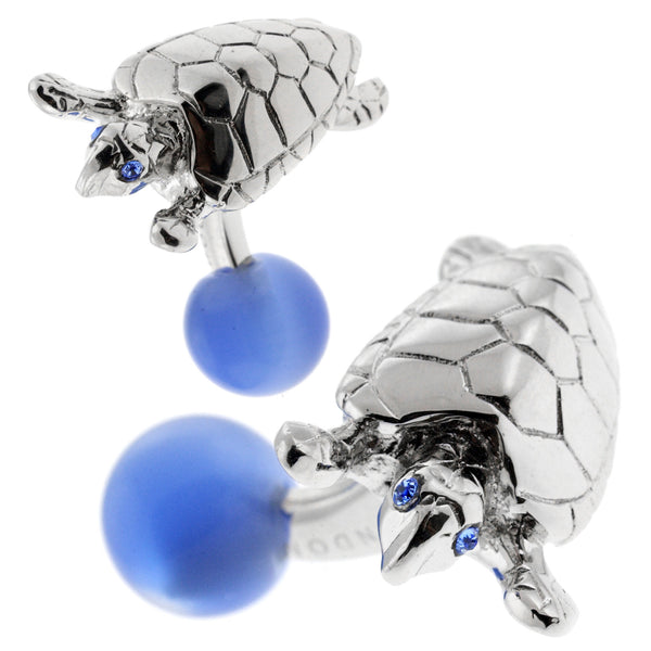 Turtle Cufflinks with Catseye