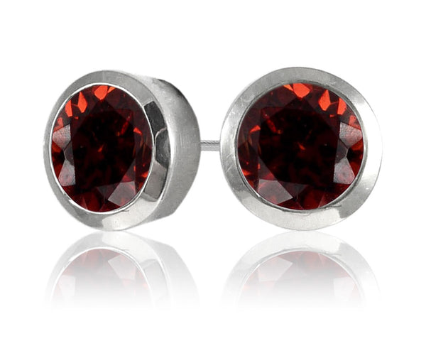 Gaudi Gemstone Studs Garnet