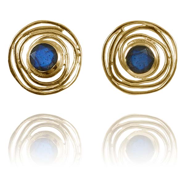 Jalebi with Stone Earrings