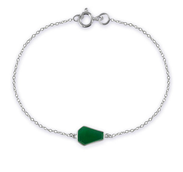 German Building Bracelet Green Onyx