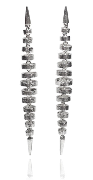 Brazilian Concentric Seed Leaf Earrings