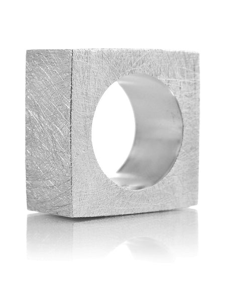 Thick Brushed Square Ring